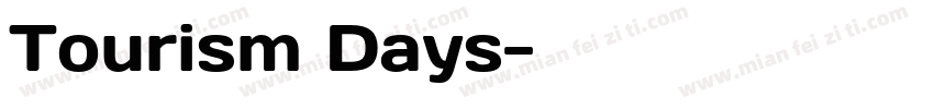 Tourism Days字体转换